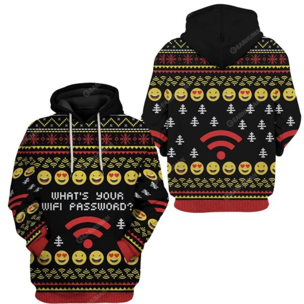 Ugly What's Your Wifi Password Custom T-shirt - Hoodies Apparel HD-TA21111920 3D Custom Fleece Hoodies 