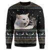 Ugly Woman Yelling At A Cat Custom Sweater Apparel HD-AT11111912 Ugly Christmas Sweater Long Sleeve S 
