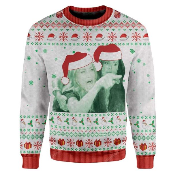 Ugly Woman Yelling At A Cat Custom Sweater Apparel HD-GH20111919 Ugly Christmas Sweater Long Sleeve S 