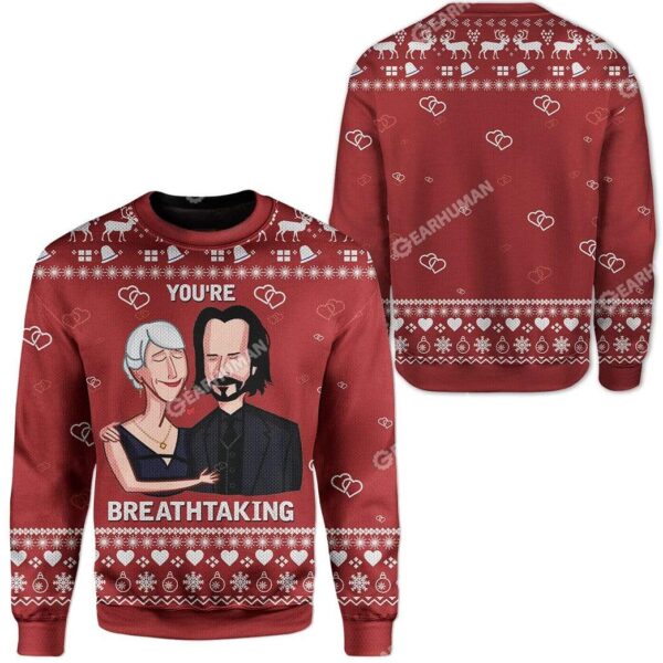 Ugly You're Breathtaking Custom Sweater Apparel HD-DT12111921 Ugly Christmas Sweater 