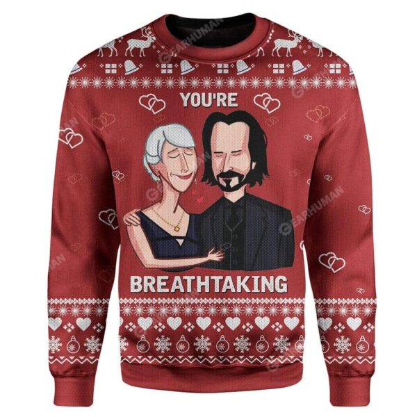 Ugly You're Breathtaking Custom Sweater Apparel HD-DT12111921 Ugly Christmas Sweater Long Sleeve S 