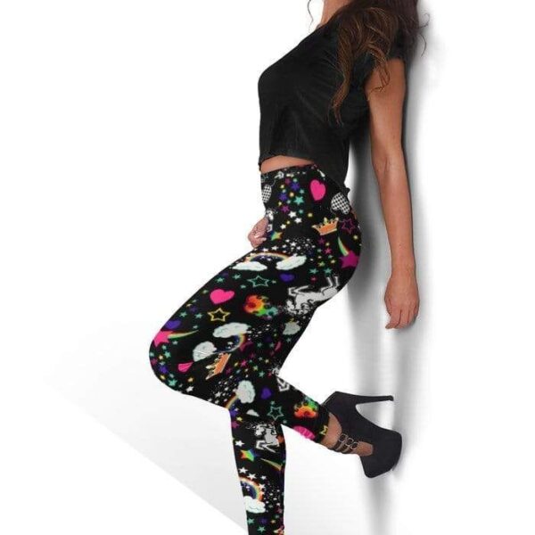 Unicorn and Rainbow Full-print Leggings HD-GH20250-LEG Leggings 