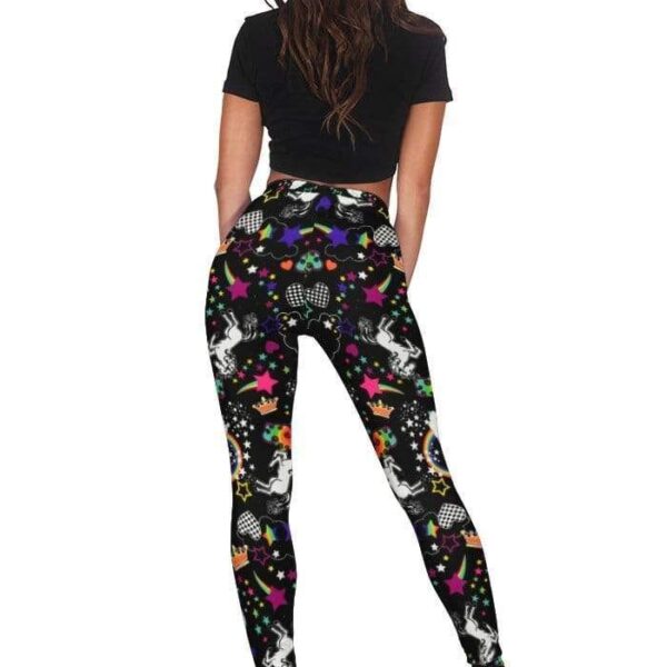 Unicorn and Rainbow Full-print Leggings HD-GH20250-LEG Leggings 