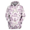 Unicorn Cat Pusheen Custom T-shirt - Hoodies Apparel UNI110157 3D Custom Fleece Hoodies Hoodie S 