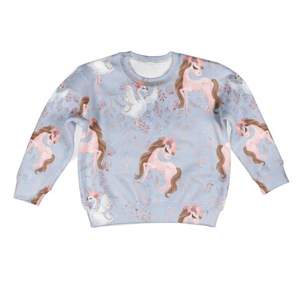 Unicorn Kid Custom Hoodies T-shirt Apparel HD-UNI110246K kid 3D apparel Kid Sweatshirt S/6-8 