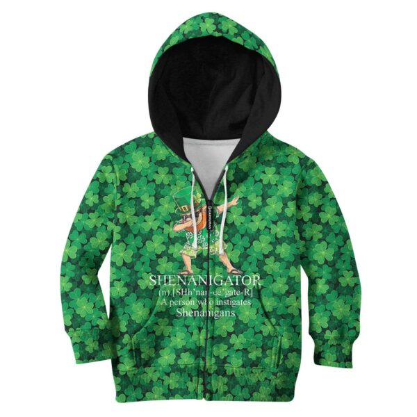 UNICORN ST. PATRICK'S DAY Kid Custom Hoodies T-shirt Apparel HD-GH110669K kid 3D apparel Kid Zip Hoodie S/6-8 