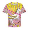Unicorn with sweet heart Kid Custom Hoodies T-shirt Apparel HD-UNI110139K kid 3D apparel Kid T-Shirt XS 