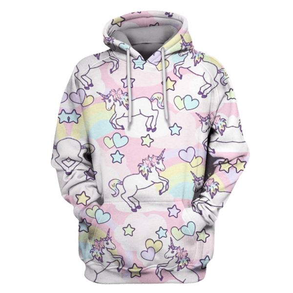 Unicorns With Love Hoodies - T-Shirts Apparel UNI110105 3D Custom Fleece Hoodies Hoodie S 