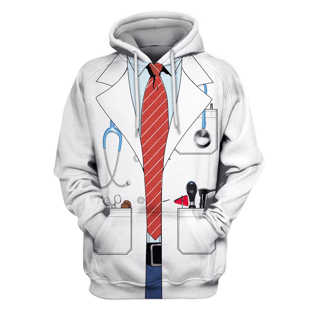 Uniform Of Doctor Custom T-shirt - Hoodies Apparel HD-JOB110103 3D Custom Fleece Hoodies Hoodie S