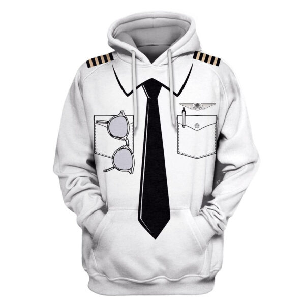Uniform Of Pilot Custom T-shirt - Hoodies Apparel HD-JOB110106 3D Custom Fleece Hoodies Hoodie S 