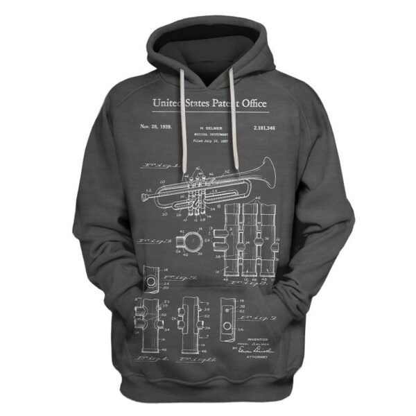 United State Patent Office Custom T-shirt - Hoodies Apparel HD-GH1106117 3D Custom Fleece Hoodies Hoodie S 
