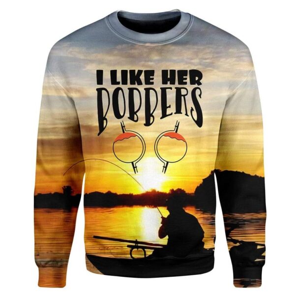 Valentine Is Day I Like Her Bobbers Fishing Custom T-Shirts Hoodies Apparel FI-QM2012195 3D Custom Fleece Hoodies Long Sleeve S 