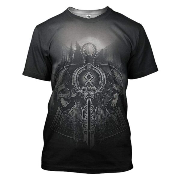 Viking T-Shirts Hoodies Apparel HD-QM0201204 3D Custom Fleece Hoodies T-Shirt S 