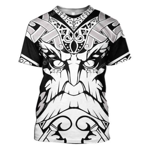 Viking T-Shirts Hoodies Apparel VK-QM0312191 3D Custom Fleece Hoodies T-Shirt S 