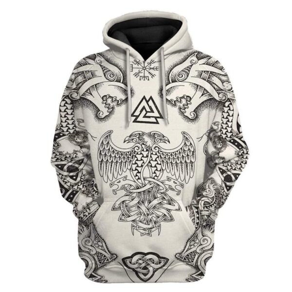 Viking T-Shirts Hoodies Apparel VK-QM0312193 3D Custom Fleece Hoodies Hoodie S 