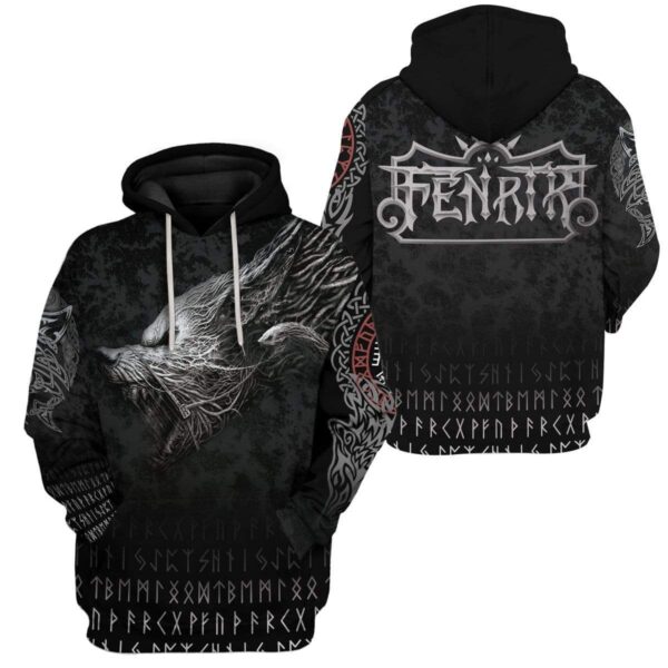 Viking Wolf Custom T-Shirts Hoodies Apparel VK-AT0201201 3D Custom Fleece Hoodies 