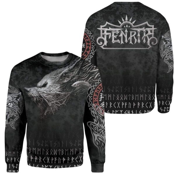 Viking Wolf Custom T-Shirts Hoodies Apparel VK-AT0201201 3D Custom Fleece Hoodies 