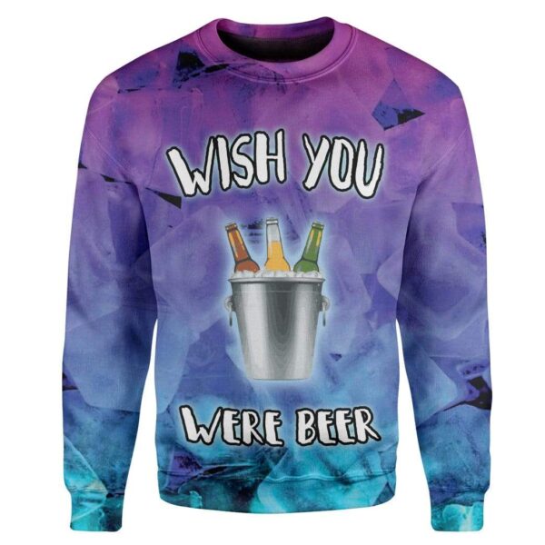 Wish You Were Beer Custom T-Shirts Hoodies Apparel HD-TA2312193 3D Custom Fleece Hoodies Long Sleeve S 