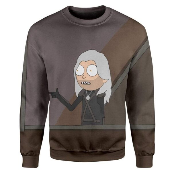 Witcher Morty T-Shirts Hoodies Apparel HD-QM2512196 3D Custom Fleece Hoodies Long Sleeve S 