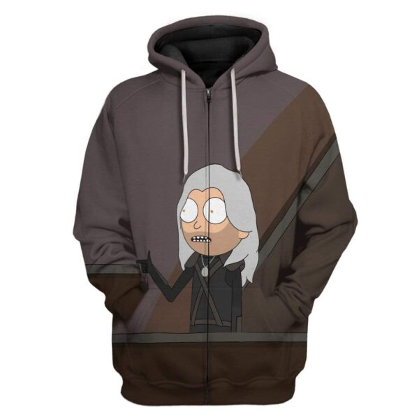 Witcher Morty T-Shirts Hoodies Apparel HD-QM2512196 3D Custom Fleece Hoodies Zip Hoodie S 