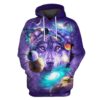 Wolf and Universe Custom T-shirt - Hoodies Apparel GH110401 3D Custom Fleece Hoodies Hoodie S 