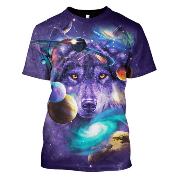 Wolf and Universe Custom T-shirt - Hoodies Apparel GH110401 3D Custom Fleece Hoodies T-Shirt S