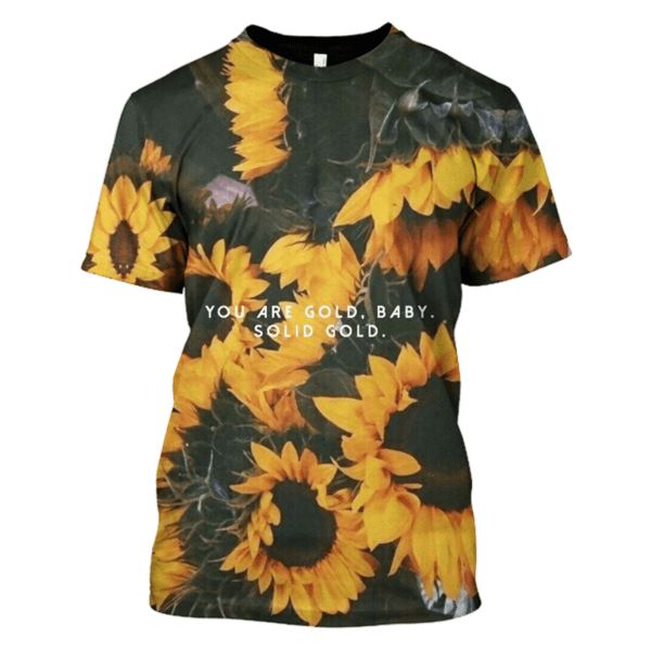 You Are Gold Baby Solid Gold Hoodies - T-Shirts Apparel HP110138 3D Custom Fleece Hoodies T-Shirt S 