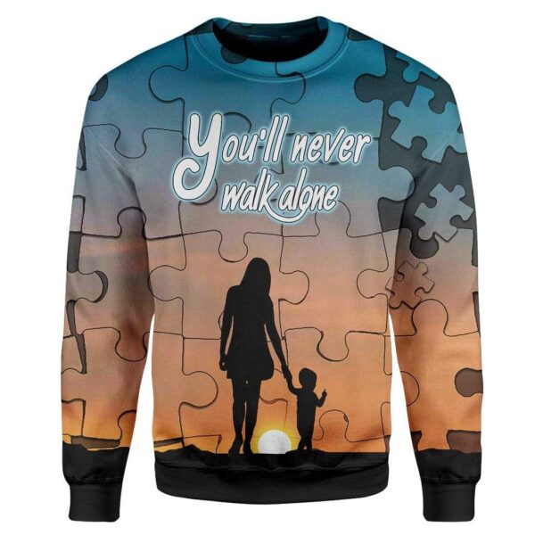 You Will Never Walk Alone Custom T-Shirts Hoodies Apparel HD-TA2312195 3D Custom Fleece Hoodies Long Sleeve S 