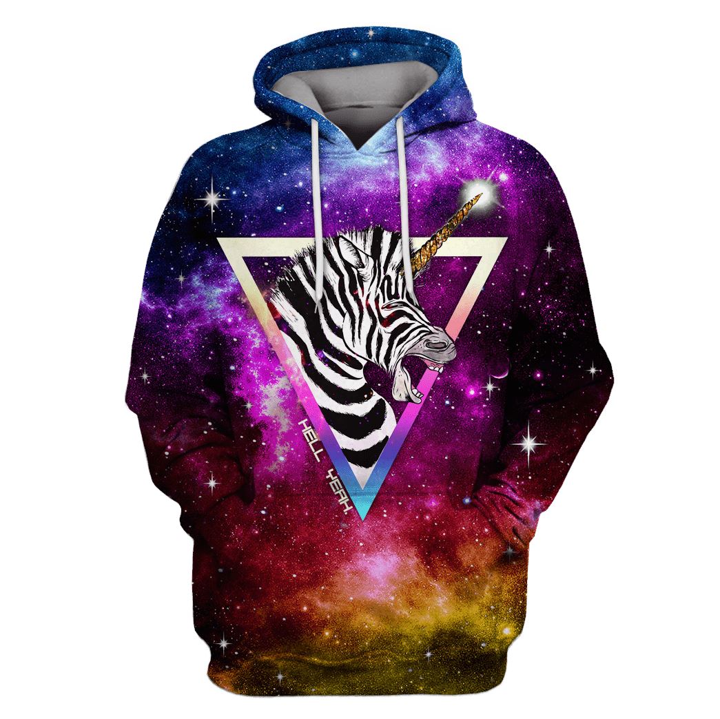 Zebracorn Custom Hoodies Apparel UNI110163 3D Custom Fleece Hoodies Hoodie S