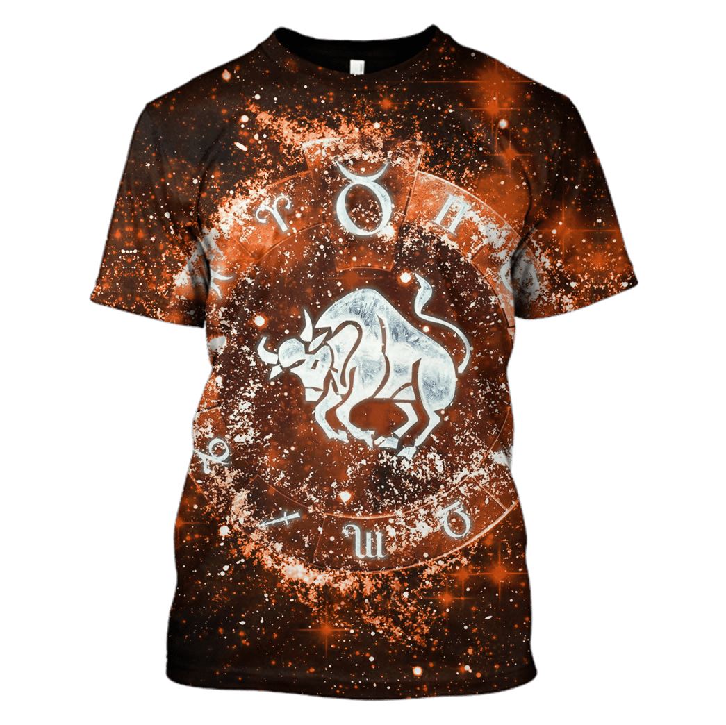 Zodiac Taurus Hoodies - T-Shirts Apparel ZOD110114 3D Custom Fleece Hoodies T-Shirt S 